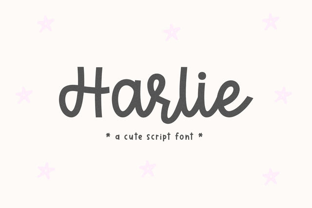 Harlie - Cute Script Font Font KA Designs 