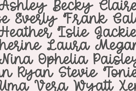 Harlie - Cute Script Font Font KA Designs 