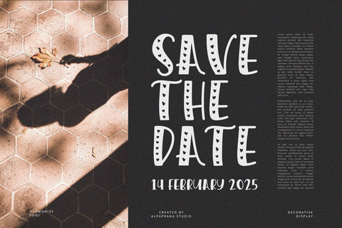 Harmonize - Display Font Font Alpaprana Studio 