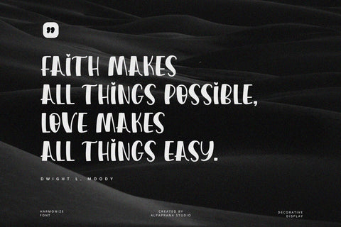 Harmonize - Display Font Font Alpaprana Studio 