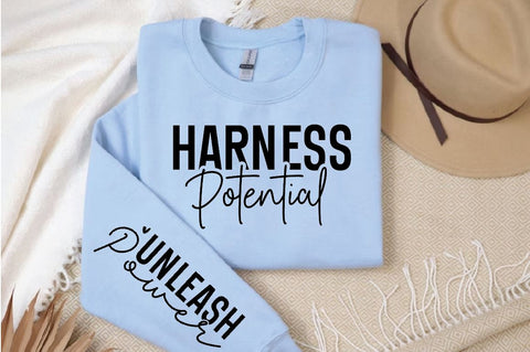 Harness Potential Sleeve SVG Design, Inspirational sleeve SVG, Motivational Sleeve SVG, Positive Sleeve SVG SVG Regulrcrative 