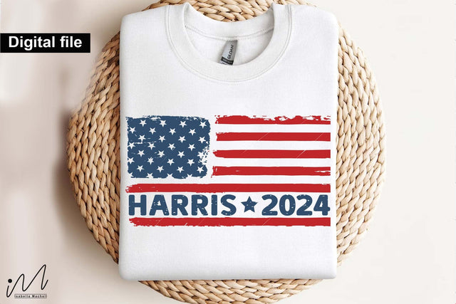 Harris 2024 t shirt svg, USA flag svg, I'm voting Kamala,Kamala Harris 2024,Democratic t shirt,Kamala Harris svg,Gift for Her,Kamala Harris t shirt,Madam President SVG Isabella Machell 