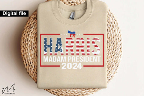 Harris madam president 2024 svg, I'm voting Kamala,Kamala Harris 2024,Democratic t shirt,Kamala Harris svg,Gift for Her,Kamala Harris t shirt,Madam President SVG Isabella Machell 