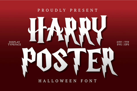 Harry Poster - Halloween Font Font Masyafi Studio 