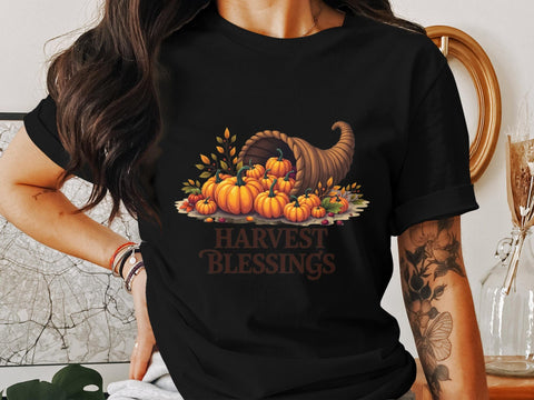 Harvest Blessings Fall Pumpkins Sublimation PNG Sublimation Luvleigh Digitals 