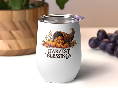 Harvest Blessings Fall Pumpkins Sublimation PNG Sublimation Luvleigh Digitals 