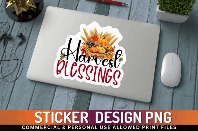 Harvest blessings Sticker Design Sublimation Regulrcrative 