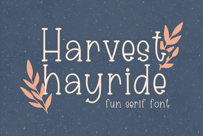 Harvest Hayride - A Fall Handwritten Serif Font Font Designing Digitals 
