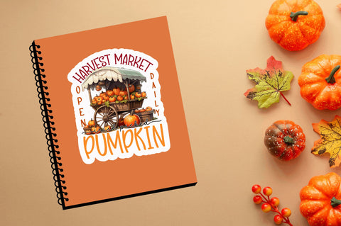 Harvest market open Sticker Design Sublimation Regulrcrative 