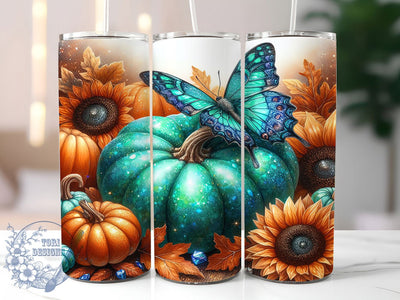 Harvest Pumpkin Fall Tumbler Wrap, Pumpkin Tumbler Png, 20oz Skinny Tumbler, Autumn Tumbler Png, Sublimation Design, Tumbler Wrap Download, Harvest Tumbler Wrap Sublimation ToriDesigns 