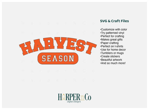 Harvest Season SVG PNG Cut EPS File SVG HarperNCo 