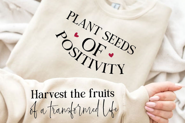 Harvest the fruits of a transformed life Sleeve SVG Design,Positive Sleeve SVG SVG Regulrcrative 