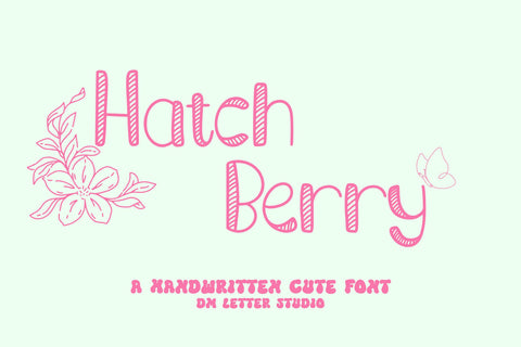 Hatch Berry Font Dm Letter Studio 