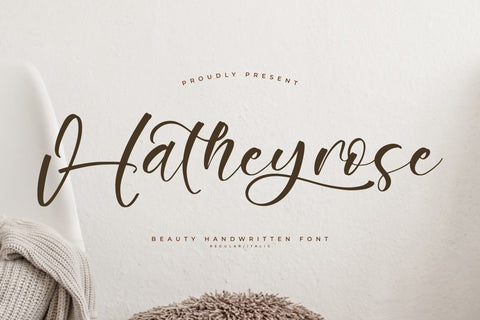 Hatheyrose - Modern Handwritten Font Font Letterena Studios 