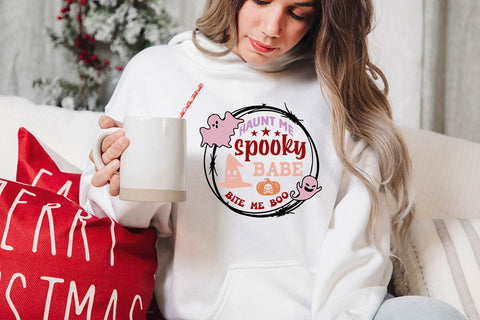 haunt me spooky babe bite me boo SVG Angelina750 