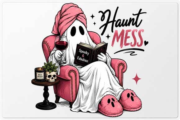 Haunt Mess PNG Cute Halloween Ghost Digital Download SVG BillahCrafts 