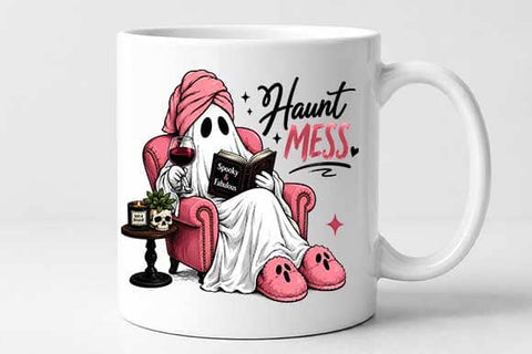 Haunt Mess PNG Cute Halloween Ghost Digital Download SVG BillahCrafts 