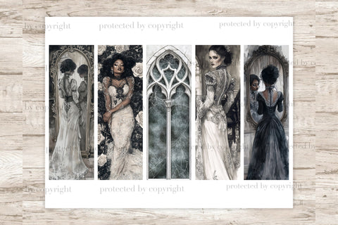 Haunted House Bookmarks | Halloween Printable Bundle SVG GlamArtZhanna 