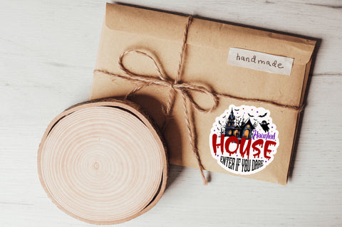 Haunted house enter Stickers Design Sublimation Regulrcrative 