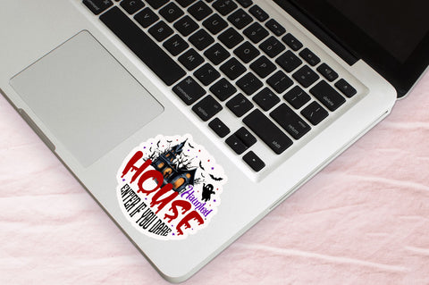 Haunted house enter Stickers Design Sublimation Regulrcrative 