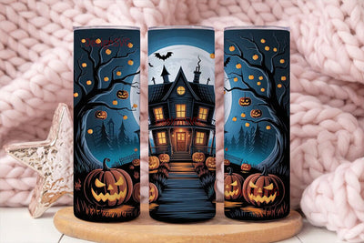 Haunted House Halloween 20oz Tumbler Sublimation DesignSVG 
