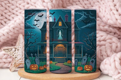 Haunted House Halloween 20oz Tumbler Sublimation DesignSVG 