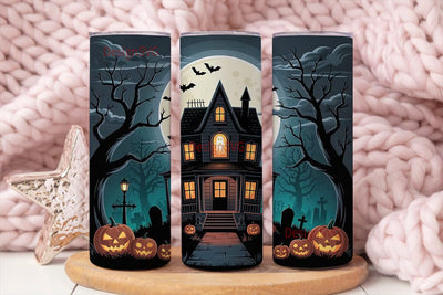 Haunted House Halloween 20oz Tumbler Sublimation DesignSVG 