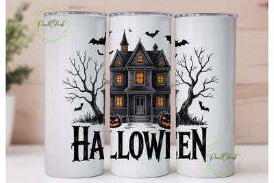 Haunted House Halloween 20oz Tumbler Sublimation PixelChick 