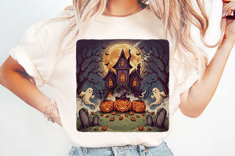Haunted House Halloween PNG Designs Sublimation shah alam 