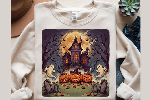 Haunted House Halloween PNG Designs Sublimation shah alam 