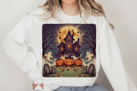 Haunted House Halloween PNG Designs Sublimation shah alam 