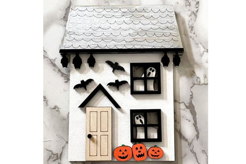 Haunted House Laser SVG file SVG Crafting With Brenna 