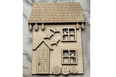 Haunted House Laser SVG file SVG Crafting With Brenna 