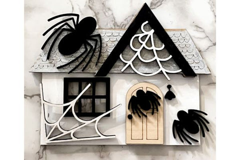 Haunted House Laser SVG file SVG Crafting With Brenna 