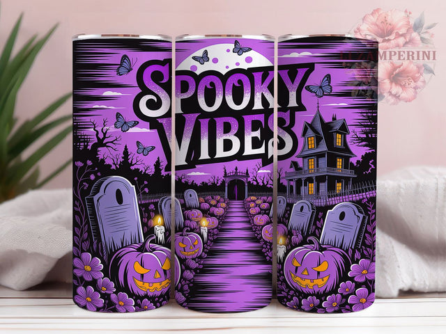 Haunted House Spooky Tumbler, Spooky Vibes Wrap, 20oz Tumbler Sublimation, Creepy Halloween Design, Ghostly Mansion Sublimation, Gothic Haunted House Tumbler, Eerie Fall Wrap Sublimation Li Zamperini 