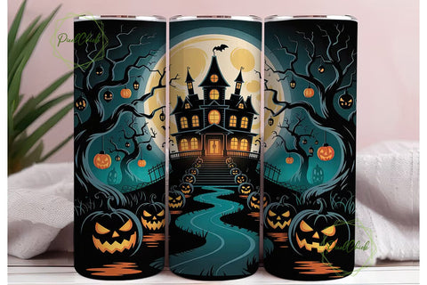 Haunted Mansion Halloween 20oz Tumbler Sublimation PixelChick 