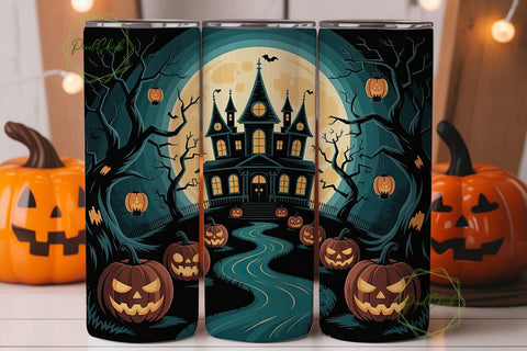 Haunted Mansion Halloween 20oz Tumbler Sublimation PixelChick 