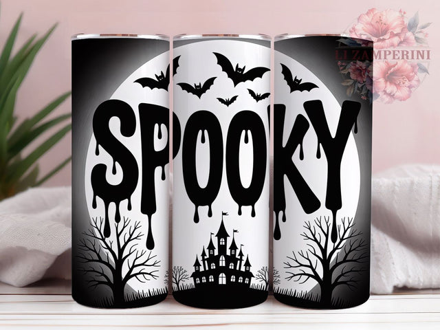 Haunted Night Ghost Pumpkin Halloween Tumbler, Creepy Wrap Design, 20Oz Tumbler Sublimation, Haunted Night Drinkware, Trick Or Treat Cup, Ghosts And Pumpkins Mug, Scary Season Wrap Sublimation Li Zamperini 