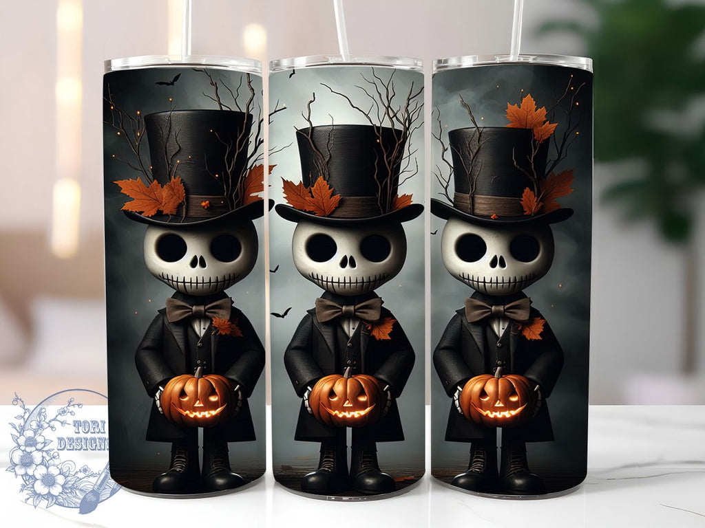 Haunted Scarecrow Halloween Tumbler Wrap, Spooky Harvest Wrap, 20Oz ...