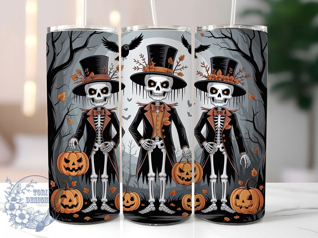 Haunted Scarecrow Halloween Tumbler Wrap, Spooky Harvest Wrap, 20Oz ...