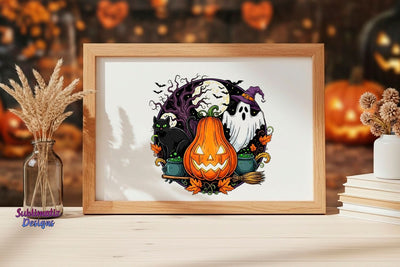 Haunted Scene Halloween Night PNG Sublimation Sublimatiz Designs 