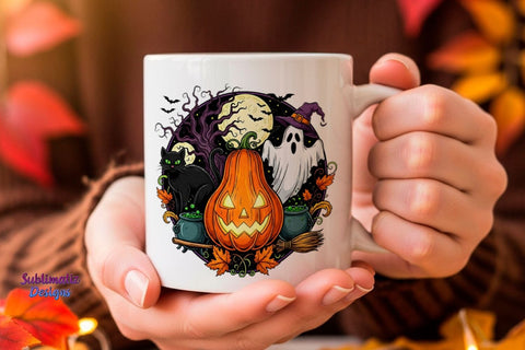 Haunted Scene Halloween Night PNG Sublimation Sublimatiz Designs 