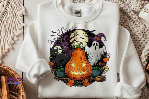 Haunted Scene Halloween Night PNG Sublimation Sublimatiz Designs 