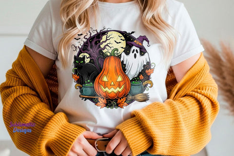 Haunted Scene Halloween Night PNG Sublimation Sublimatiz Designs 