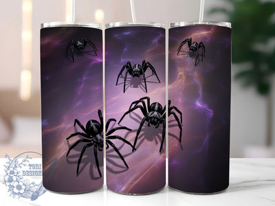 Haunted Spider Web Tumbler Wrap, Spooky Season Wrap, 20Oz Sublimation Cup, Creepy Crawly Drinkware, Haunted Web Design, Gothic Halloween Tumbler, Arachnid Theme Wrap Sublimation ToriDesigns 