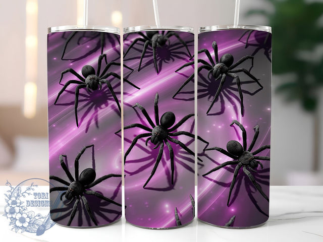 Haunted Spider Web Tumbler Wrap, Spooky Season Wrap, 20Oz Sublimation Cup, Creepy Crawly Drinkware, Haunted Web Design, Gothic Halloween Tumbler, Arachnid Theme Wrap Sublimation ToriDesigns 