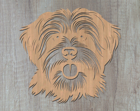 Havanese Laser SVG Cut File, Havanese Glowforge File, Havanese DXF, Havanese Wall Art SVG SVG HappyDesignStudio 
