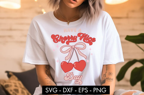 Have A Cherry Nice Day SVG PNG Cut file SVG Freeling Design House 