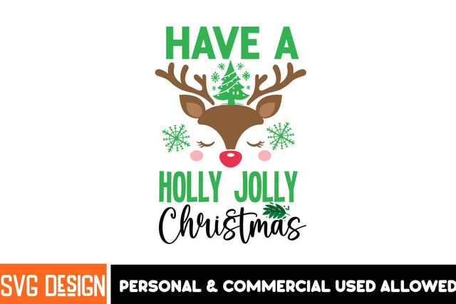 Have a Holly Jolly Christmas, Christmas Sublimation Design PNG, Christmas Sublimation ,Christmas Sublimation Bundle SVG BlackCatsMedia 