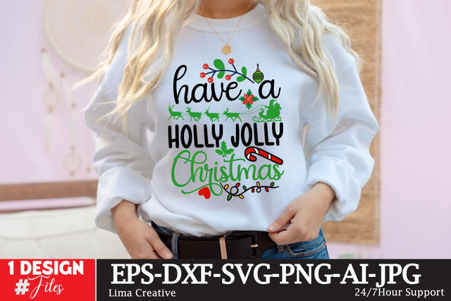 Have A Holly Jolly Christmas SVG Cut File SVG Insomnia Std 